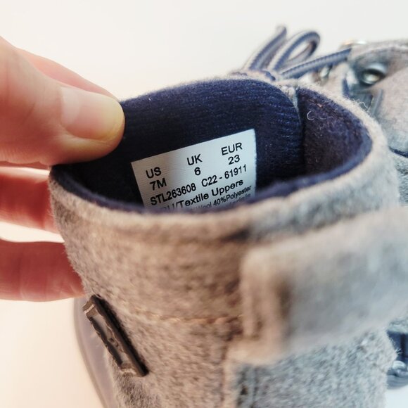 Sperry Bowline Boot Shoes Toddler 7M Blue & Gray Unisex - Picture 5 of 6